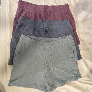 32 * Cool Lot of 3 Athletic Shorts Blue, Teal, Rose